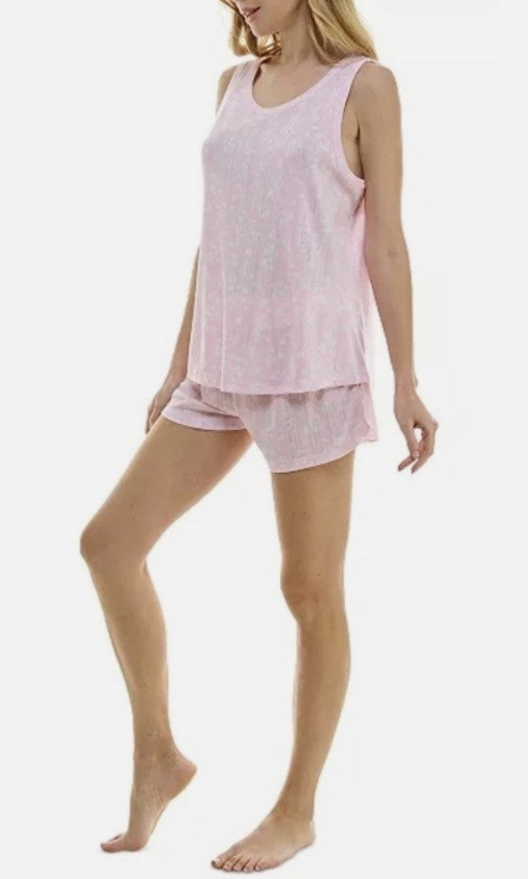 Roudelain Women's 2-Pc. Pointelle Tank Pajamas Set Spring Shadow XL