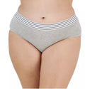 Jenni Women's Lace-Trim Cotton Hipster Underwear, Grey Heather S