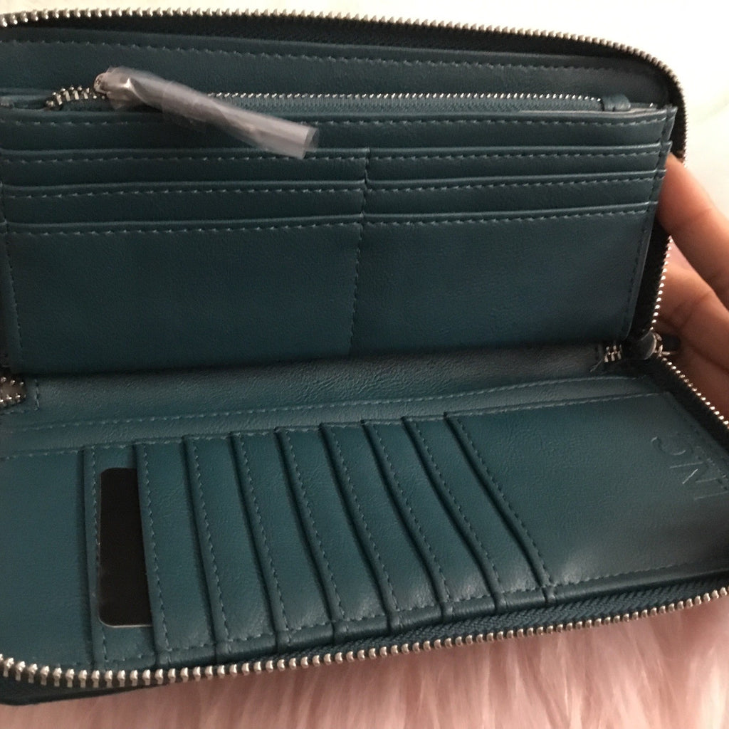 I.N.C. International Concepts Hazell Zip Around Wristlet Gulf Coast 