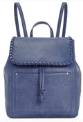 Style & Co Whip-Stitch Backpack Women's One Size Moonlight Blue Magnetic Snap