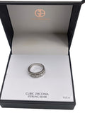 Giani Bernini Rings- Sterling Silver Cubic Zirconia Bands, Set of 2 Size 8