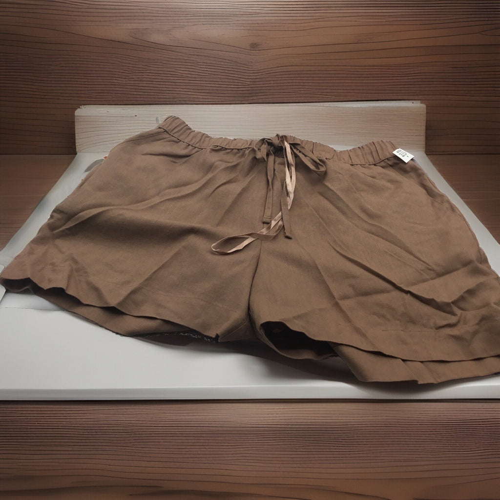 State of Day 1-Piece Linen/Rayon Blend Shorts Women's Pajama Medium