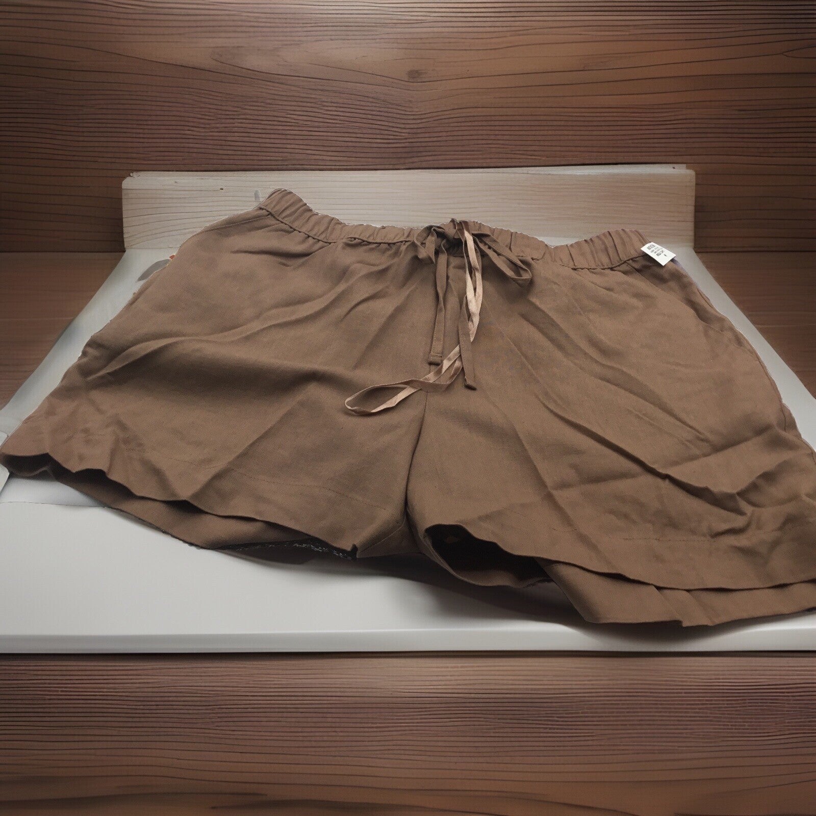 State of Day 1-Piece Linen/Rayon Blend Shorts Women's Pajama Medium