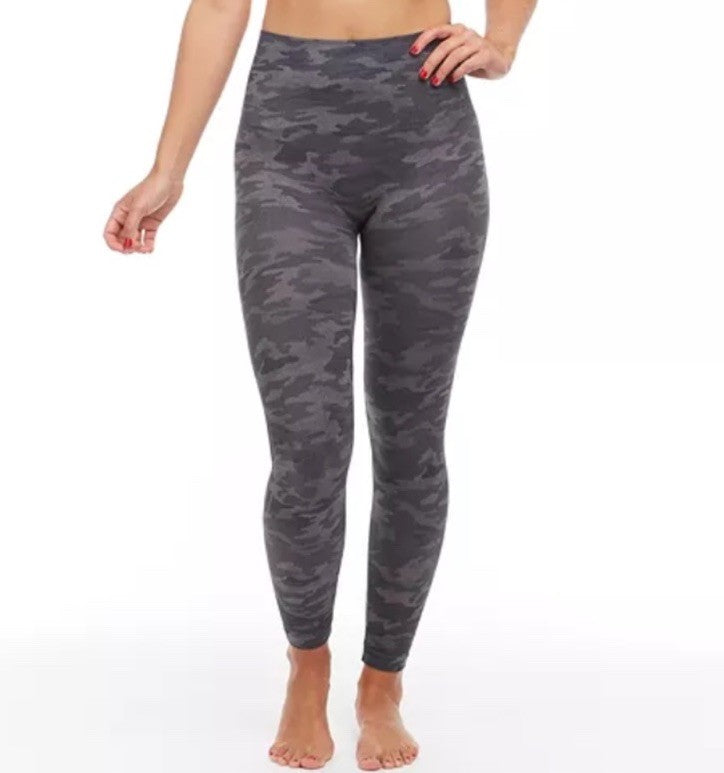 SPANX Ecocare Seamless Leggings Heather Camo Women's size XS