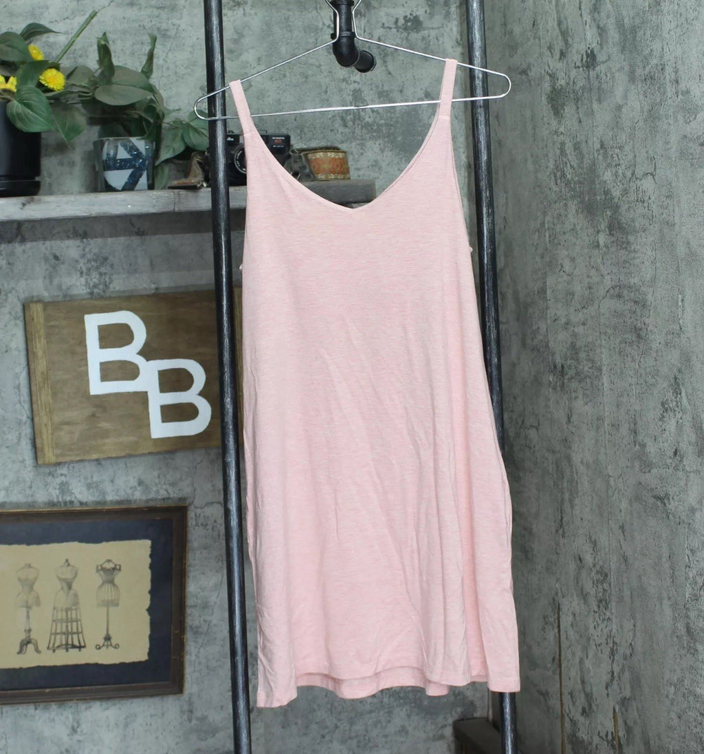 State of Day Women's Fluid Knit Solid Tank Chemise Blush  Size XS
