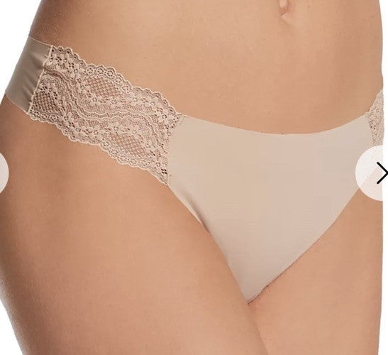 b.tempt'd by Wacoal B. Bare Thong Underwear 976267 Natural XL/8