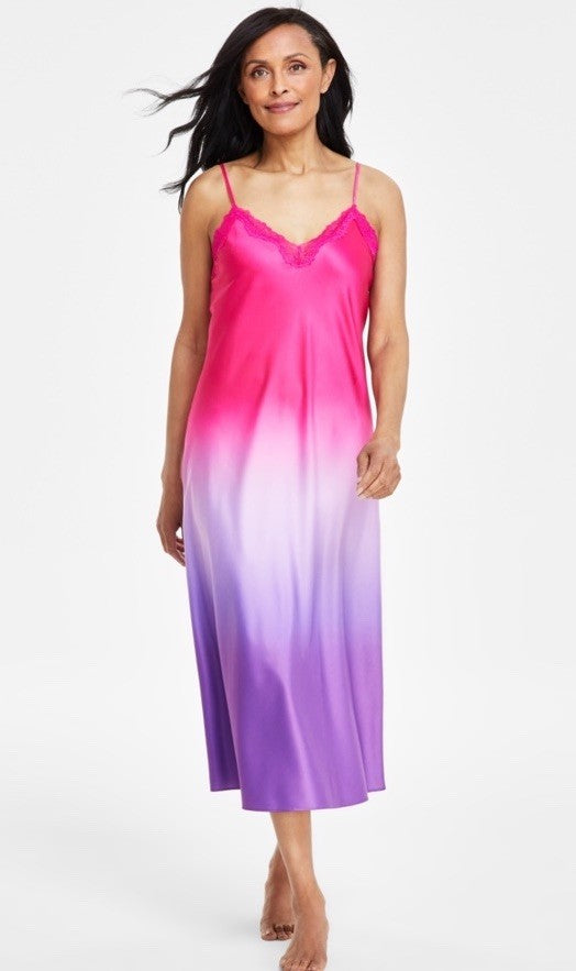 I.N.C. International Concepts Women's Lace-Trim Nightgown Spring Ombre XL
