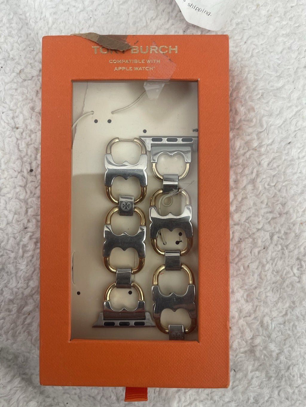 Tory Burch  The Miller Two-Tone Stainless Steel Link Bracelet For Apple Watch