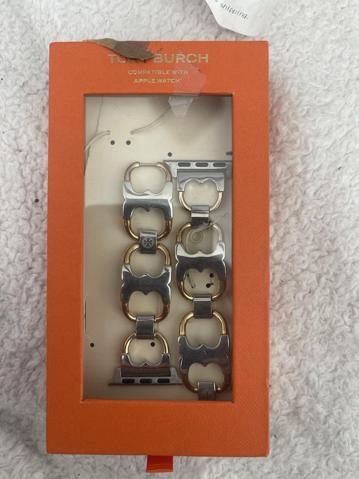 Tory Burch  The Miller Two-Tone Stainless Steel Link Bracelet For Apple Watch