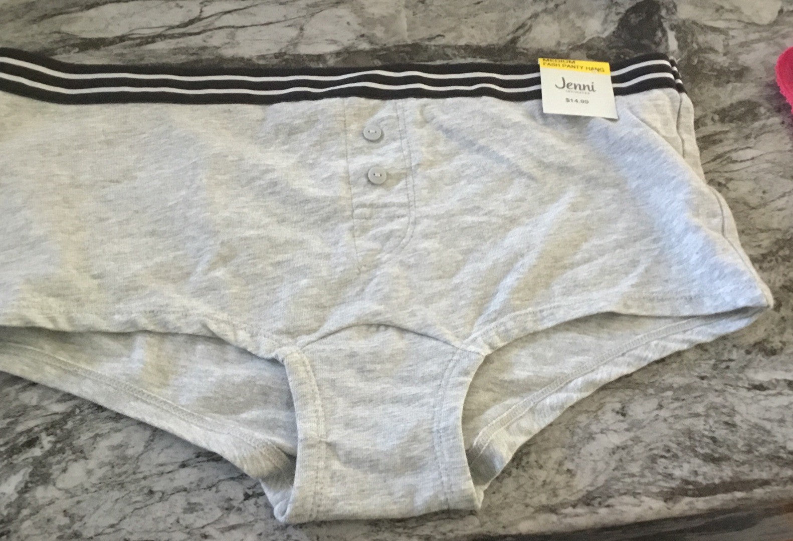 Jenni Women's Boyshorts Underwear Hthr Grey M 
