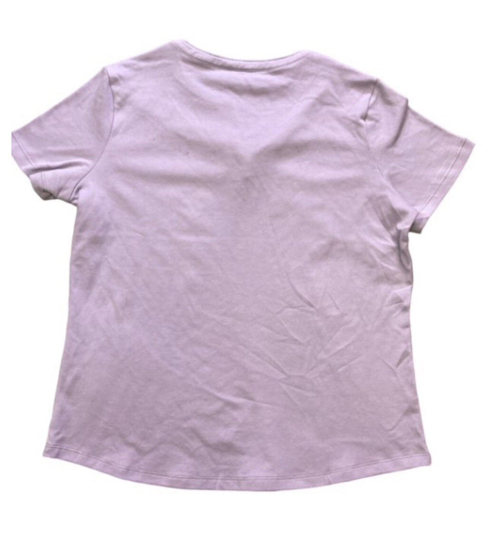 Eddie Bauer Women's Soft Easy Fit Short Sleeve V Neck Tee Medium Turquoise