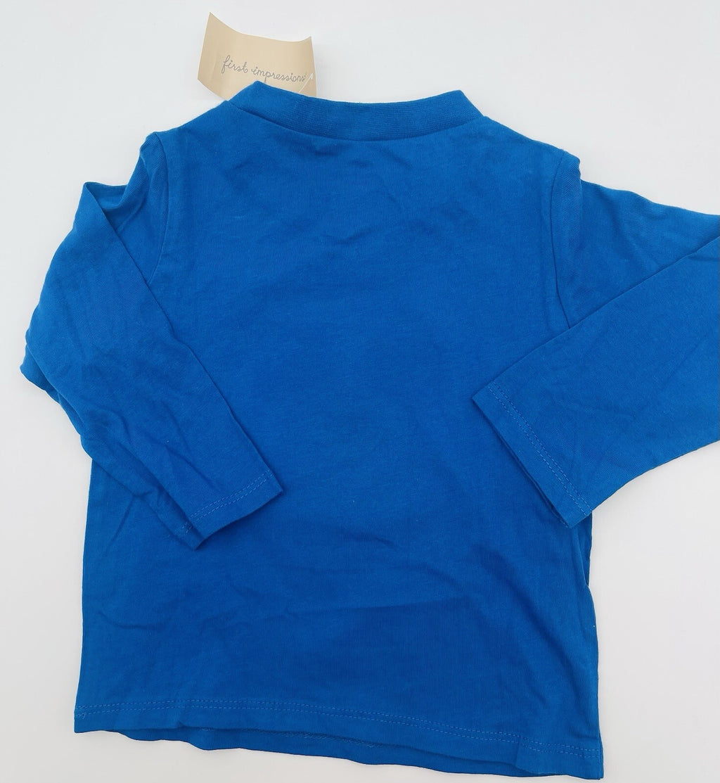 FIRST IMPRESSIONS Baby Boys Graphics T-Shirt Blue 6-9