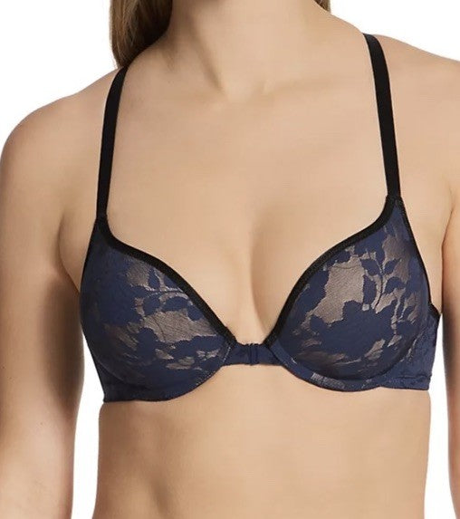 b.tempt'd by Wacoal Women's Shadow Scene Front Close PushUp Bra 34DD Indigo 