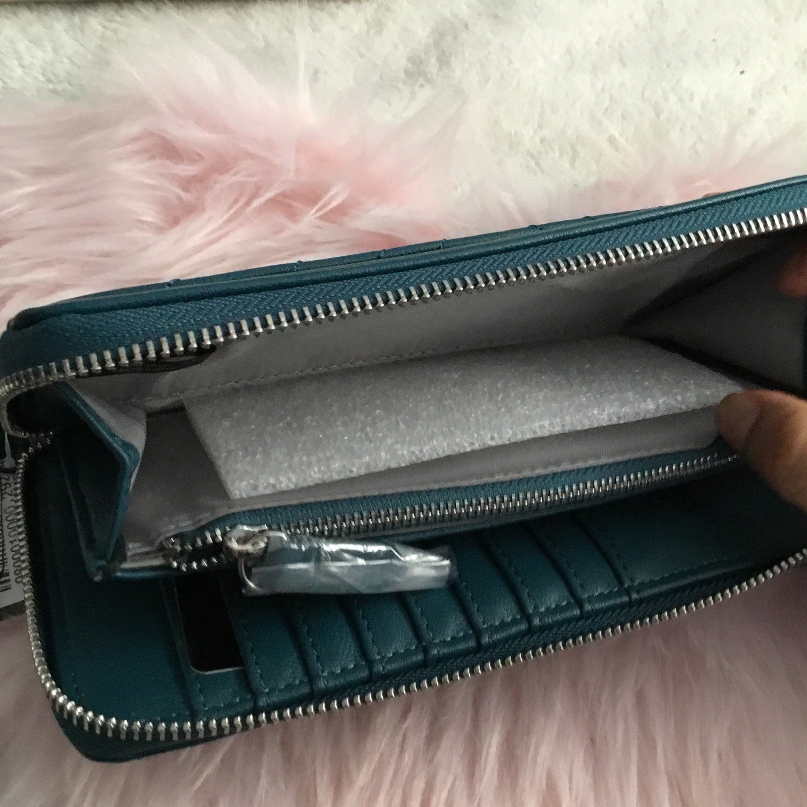 I.N.C. International Concepts Hazell Zip Around Wristlet Gulf Coast 