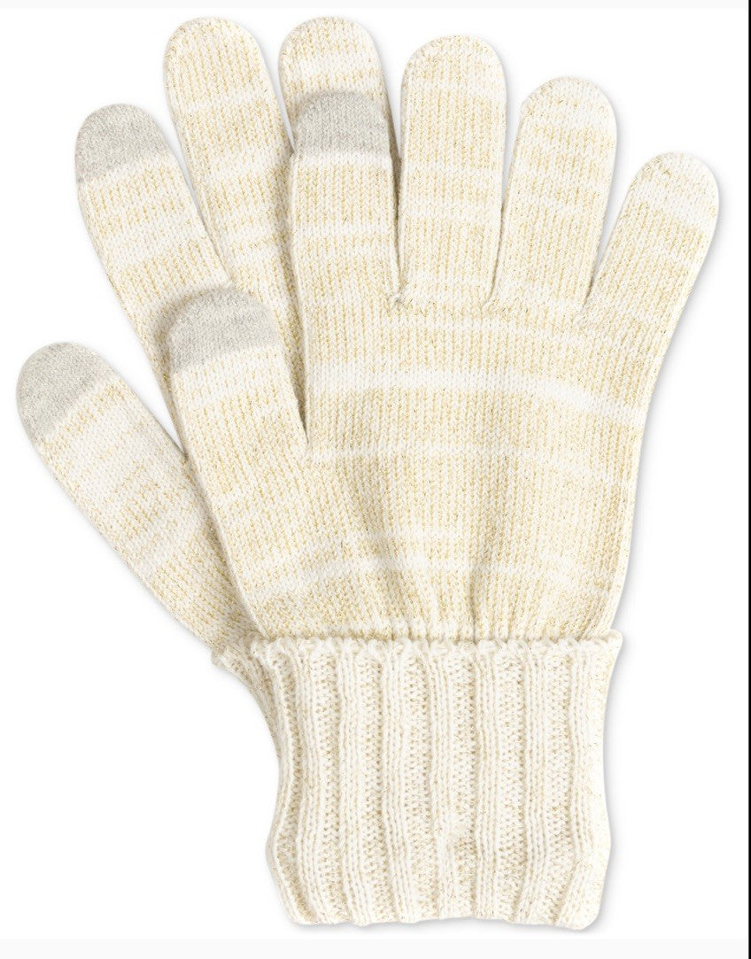 Style & Co. Women's Shine Gloves, Ivory, One Size