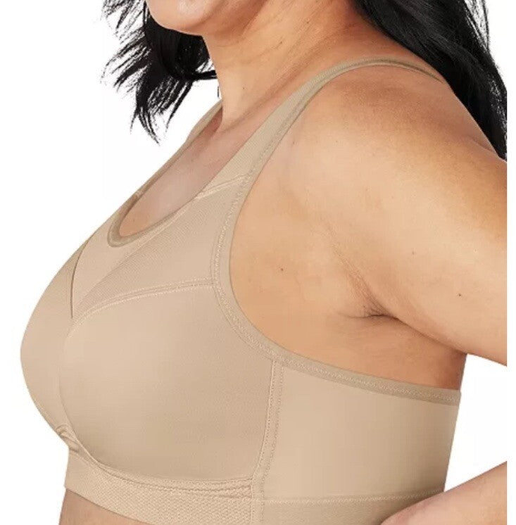 Playtex Women's Secrets Bounce Control Wireless Bra Taupe 44DDD