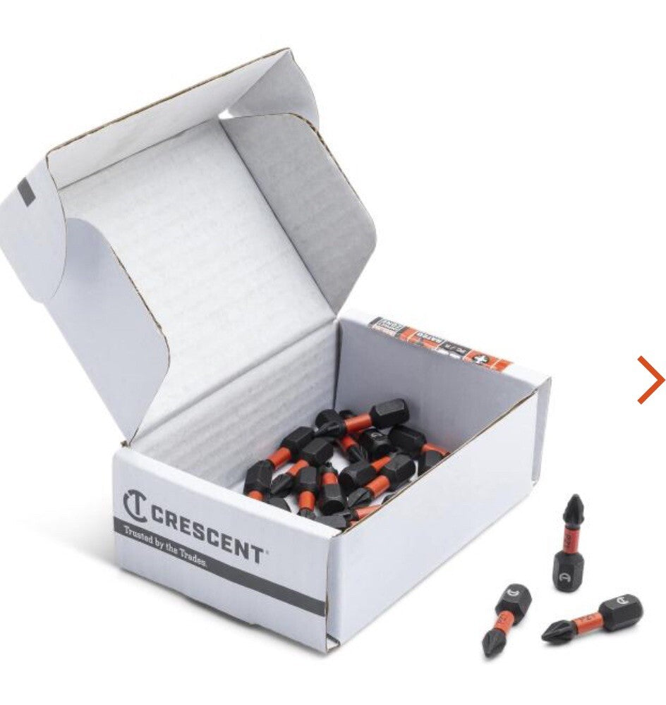 #1 x 1" Pozidriv® VORTEX™ Insert Power Bit - 25 Pack 