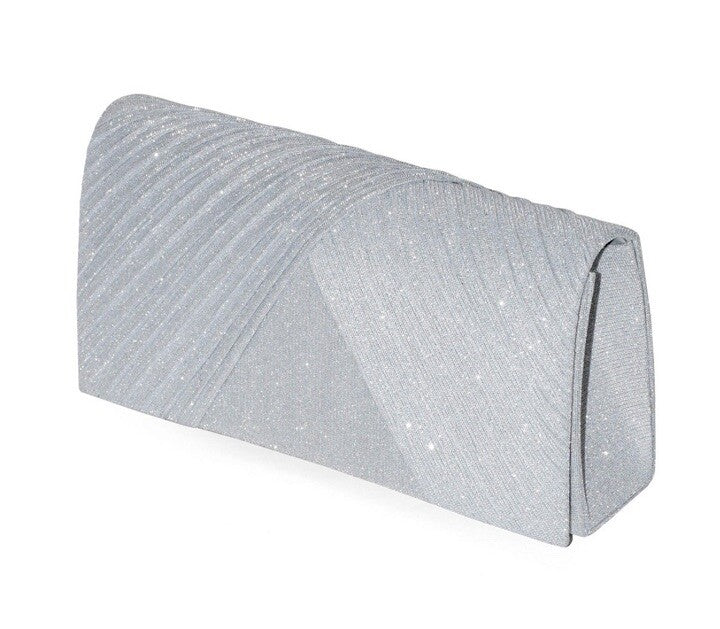Club Rochelier Ladies Glitter Evening Bag With Pleats 