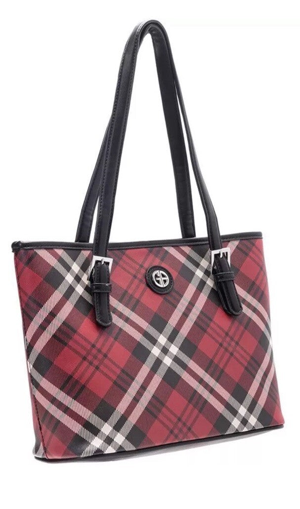 GIANI BERNINI Saffiano Plaid Tote