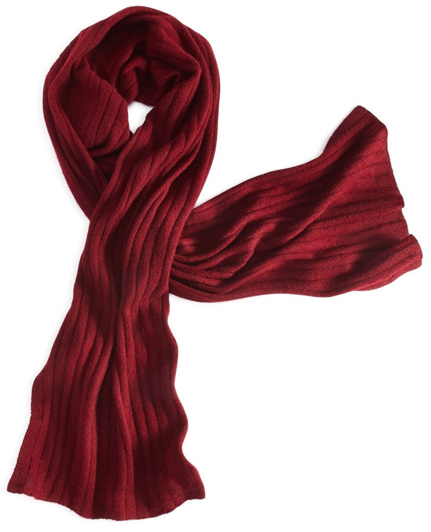 Charter Club Ribbed 100% Cashmere Scarf Women's One Size Crantini