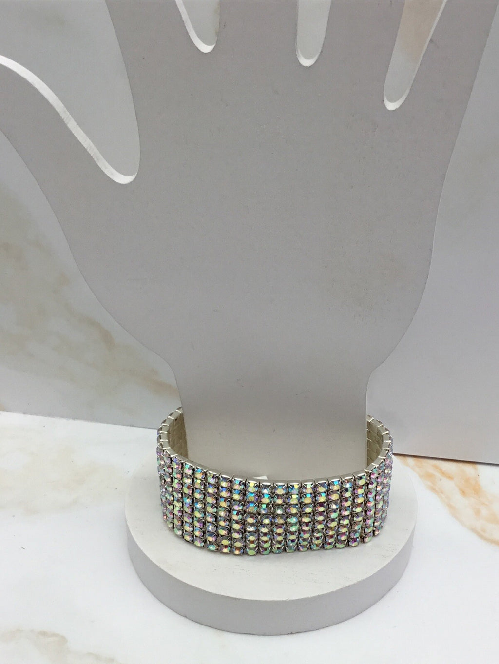 INC International Concepts 7" Crystal Pave Stretch Bracelet  $49