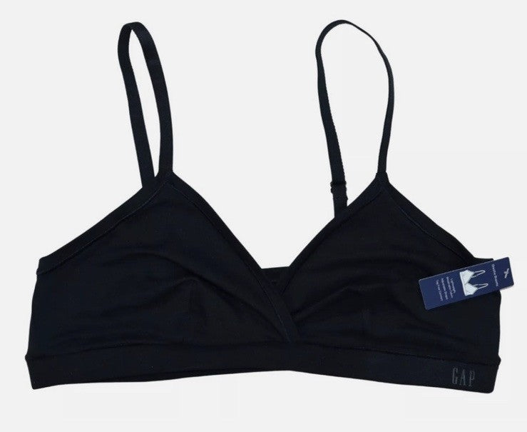 NWT GapBody Women's S Breathe Full Coverage Adjustable Bralette Black XL