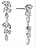 Eliot Danori Silver-Tone Linear Drop Earrings 