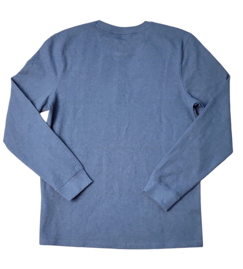 Member's Mark Men's Waffle Knit Soft Thermal Henley Xx Large Singing The Blues