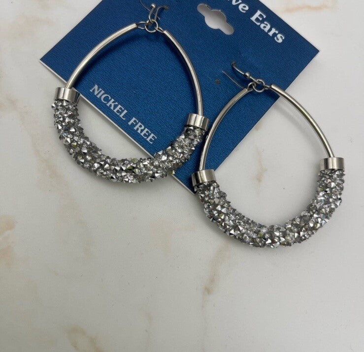 Sensitive Ears Tear Drop Earrings Nickel Free 