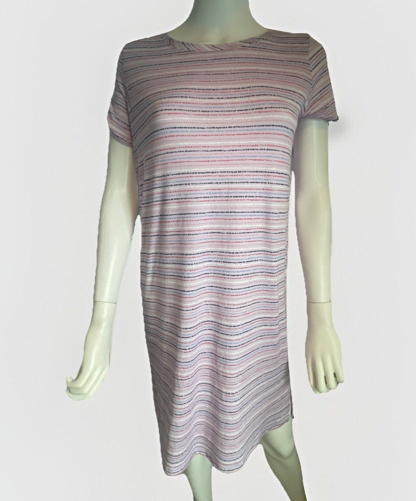 Roudelain Women's Printed Short-Sleeve Sleepshirt - Abilli Stripe, S