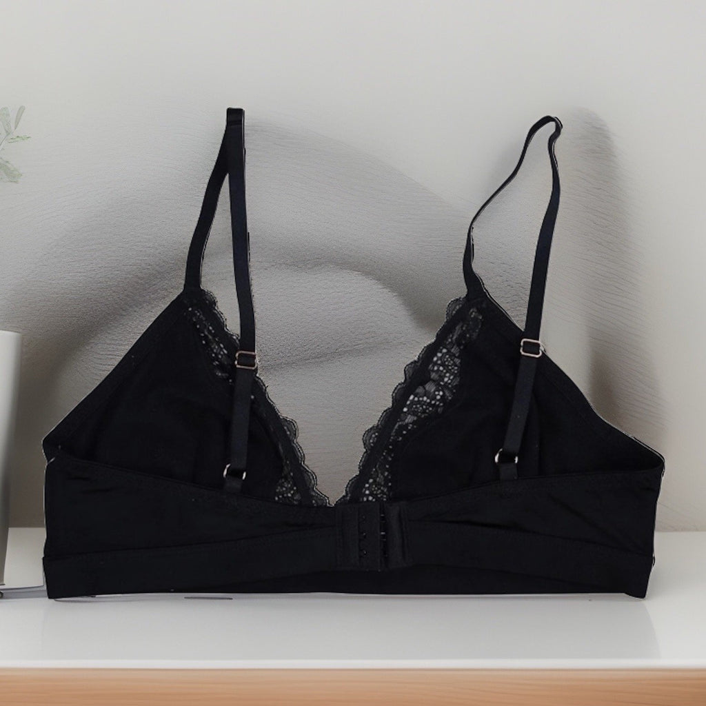 I.n.c. International Concepts Women's Satin Micro Bralette, Black, SMALL