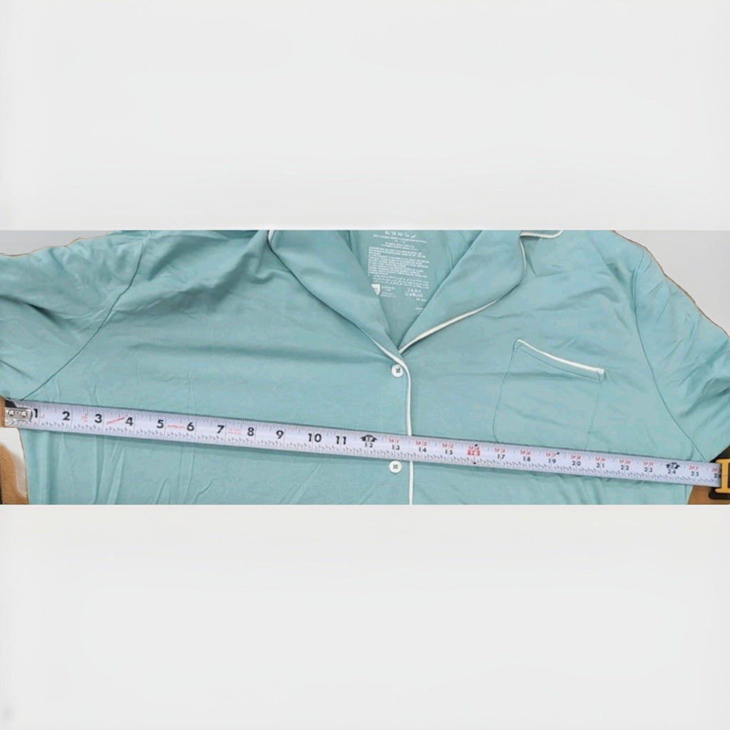 State of Day Women's Notch Collar Sleepshirt Nile Blue XL