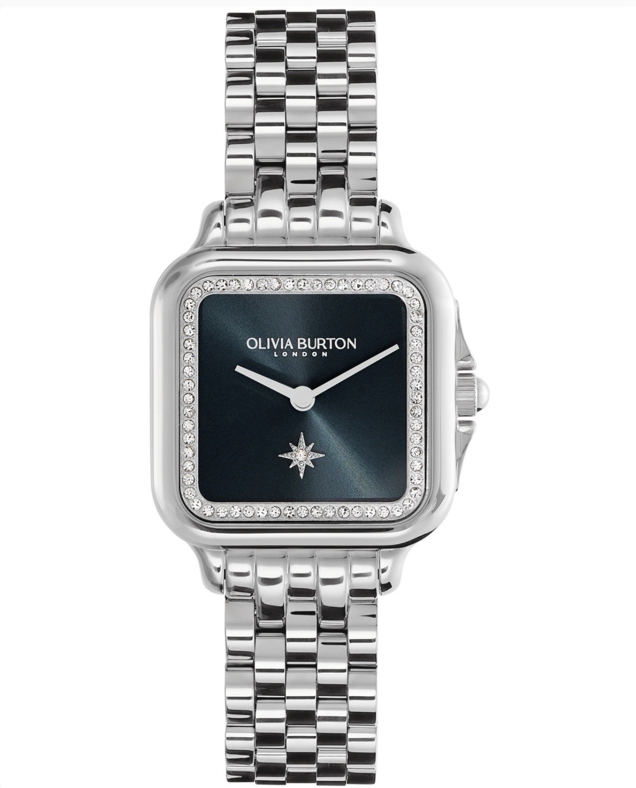 Olivia BurtonWomen's Grosvenor Silver Stainless Steel Watch 28mm One Size Fits