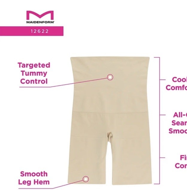 Maidenform Women's Ultra Tummy-Control Seamless High Waist Latte Lift M