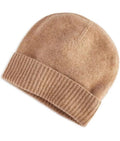 Charter Club Cashmere Cuffed Beanie Heather Camel ONE SIZE