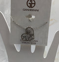 Giani Bernini Cubic Zirconia Mom Heart Pendant Necklace 16" + 2" Sterling Silver