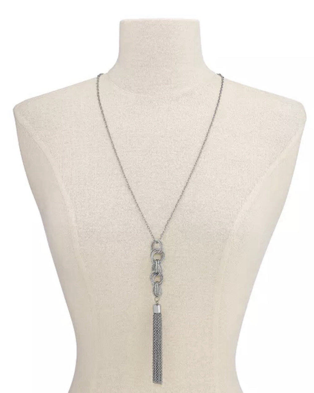 I.N.C. International  ConceptsLong Tassel Pendant Necklace  length: 28" + 3"