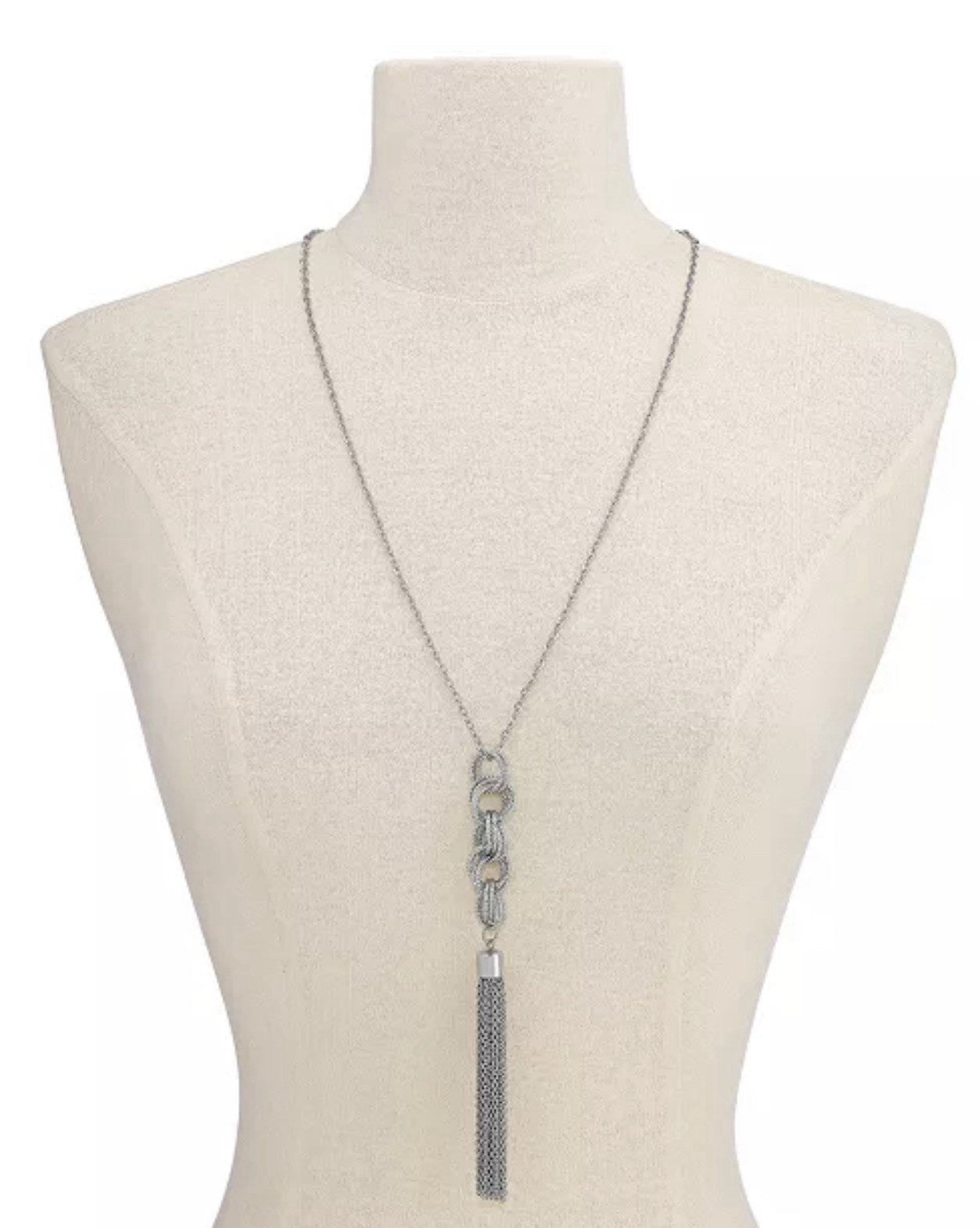 I.N.C. International  ConceptsLong Tassel Pendant Necklace  length: 28" + 3"