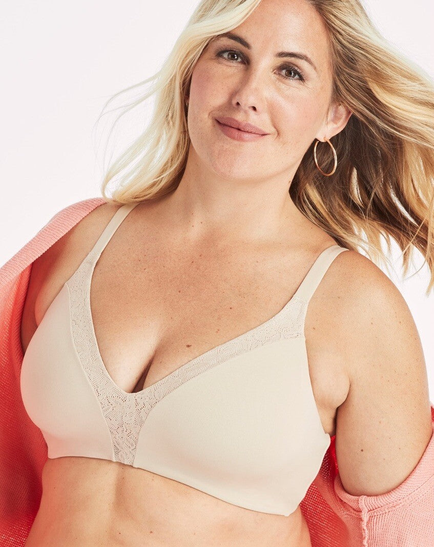 Playtex Secrets® Women's Ultra-Soft ComfortFlex Fit® Convertible Wirefree Bra L
