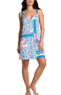 Linea Donatella Women's Printed Sleeveless Chemise L