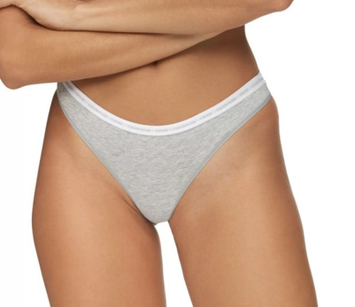 Calvin Klein CK One Cotton Singles Thong Underwear Heather Gray XL