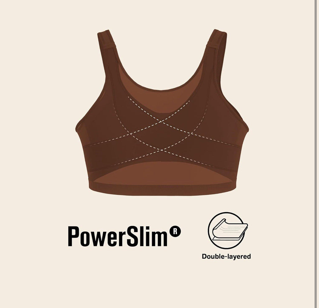 Leonisa Front Closure Posture Corrector Bra - Full Coverage Bras, Brown,38C