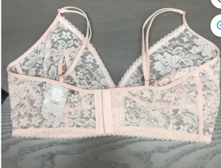 I.N.C. INTERNATIONAL CONCEPTS Women's Lace Bralette Lingerie , Mary's Rose , L
