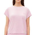 Gap GapBody Women's Ribbed Short-Sleeve Pajama Top - Butterfly Pink