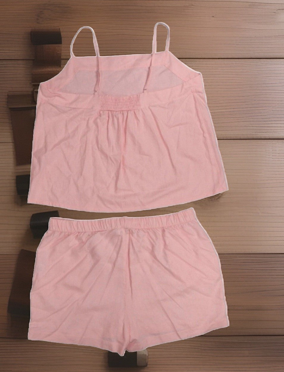 State of Day Women's 2-Pc. Sleeveless Linen Pajamas Set, Satin Pink, L