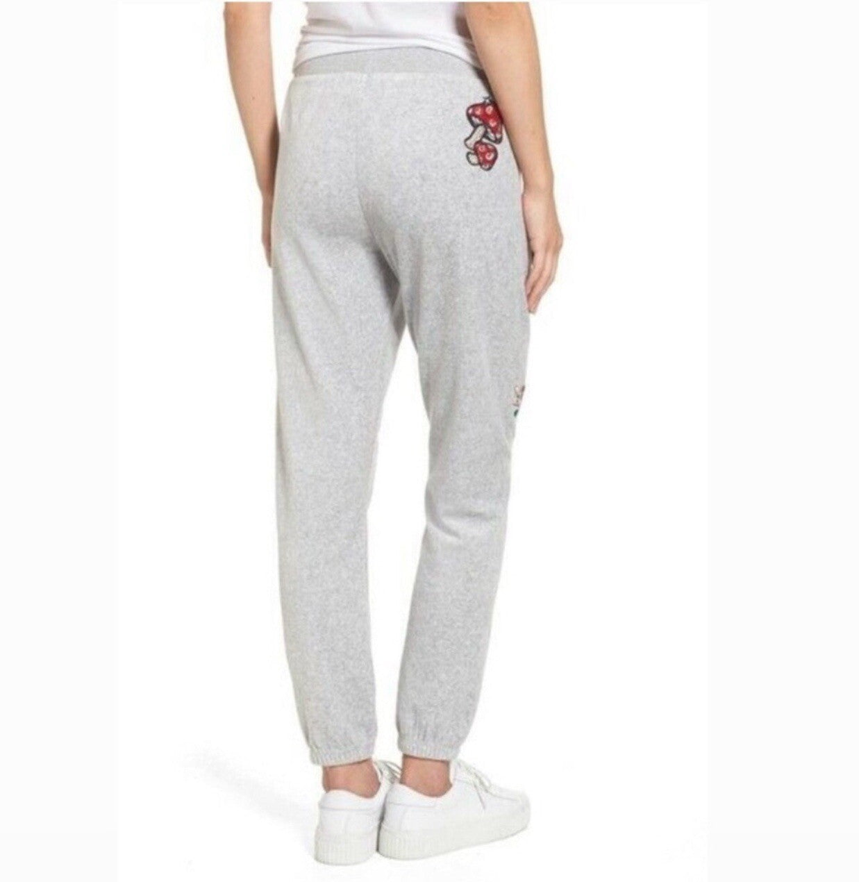 Women JUICY COUTURE Silver Lake Floral Velour Track Pant Size S