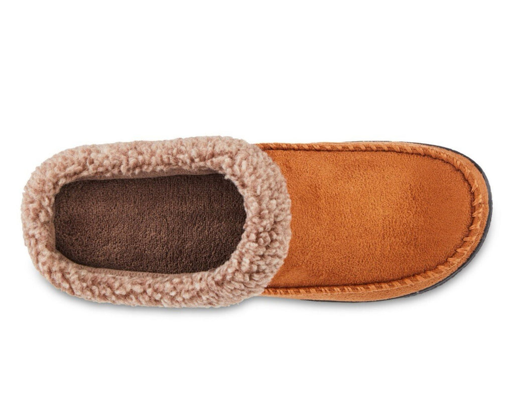 Isotoner Memory Foam Slippers Eco Comfort Brown  L 9.5-10.5