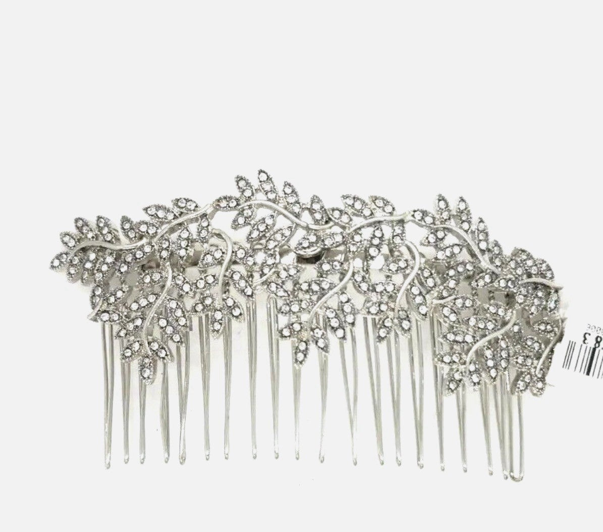 INC International Concepts Silver-Tone Pavé Vine Hair Comb