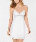 I.N.C. International Concepts Lace & Chiffon Nightgown, White, XS