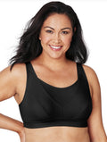 Playtex Women's Secrets Bounce Control Wireless Bra  Black 38DDD